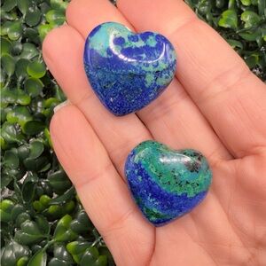 Azurite & Malachite Heart
